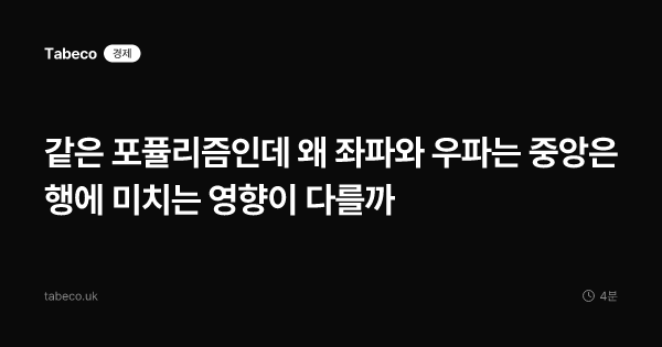 같은 포퓰리즘인데 왜 좌파와 우파는 중앙은행에 미치는 영향이 다를까