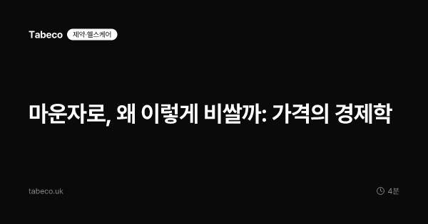 마운자로, 왜 이렇게 비쌀까: 가격의 경제학