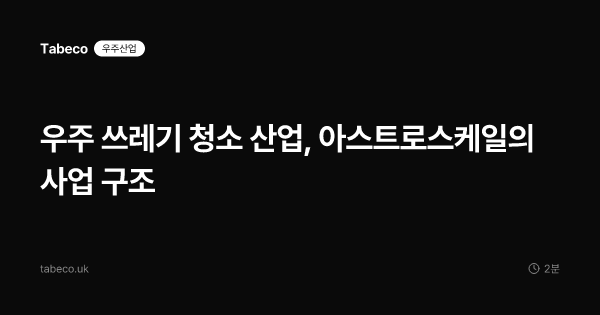 우주 쓰레기 청소 산업, 아스트로스케일의 사업 구조